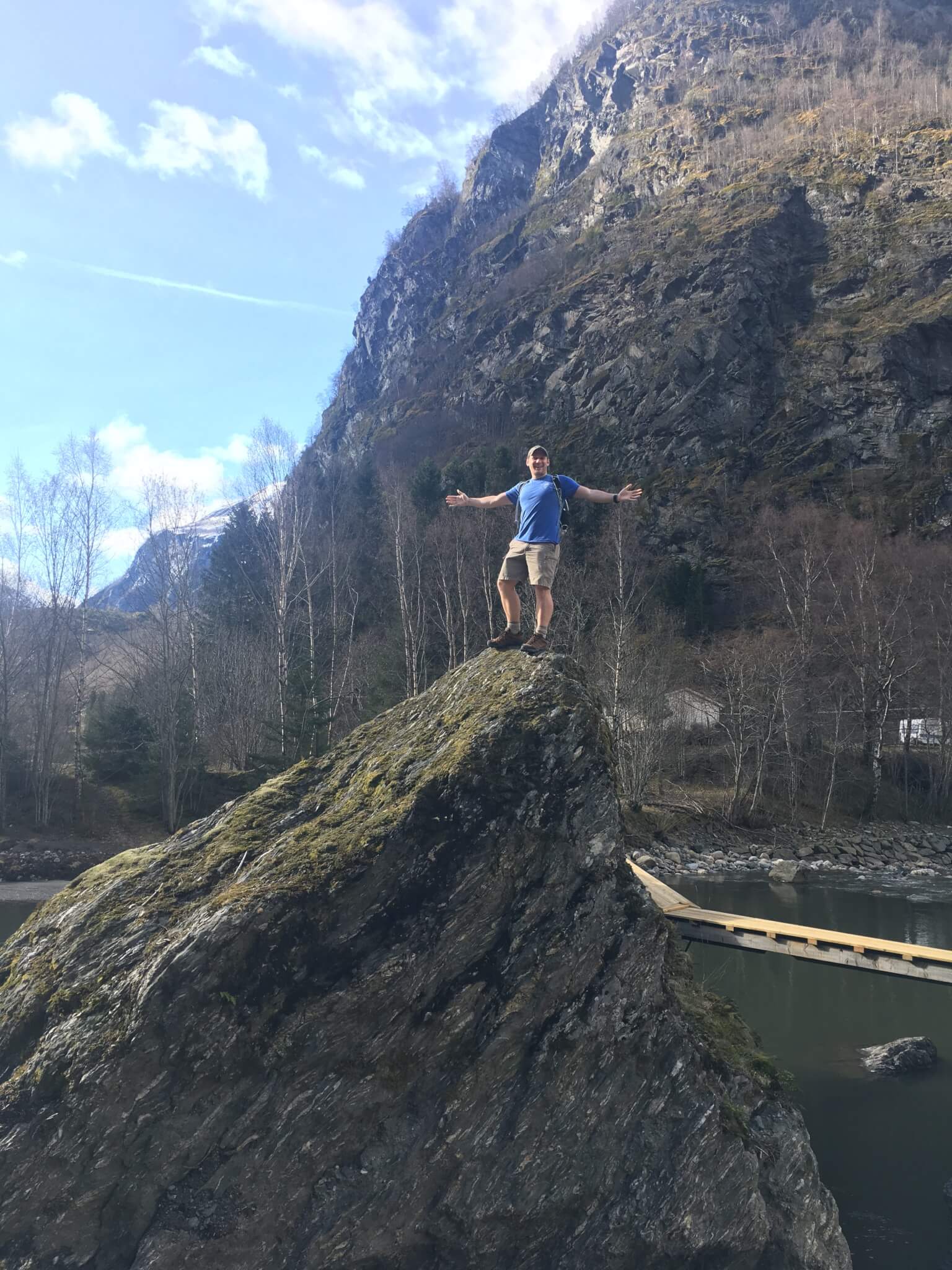 Me: "Don't climb on things, you'll fall and hurt yourself." Stephen: "Look what I can do!"