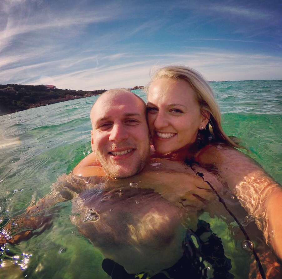 Honeymoon in Sardinia, Baia Sardinia Beach