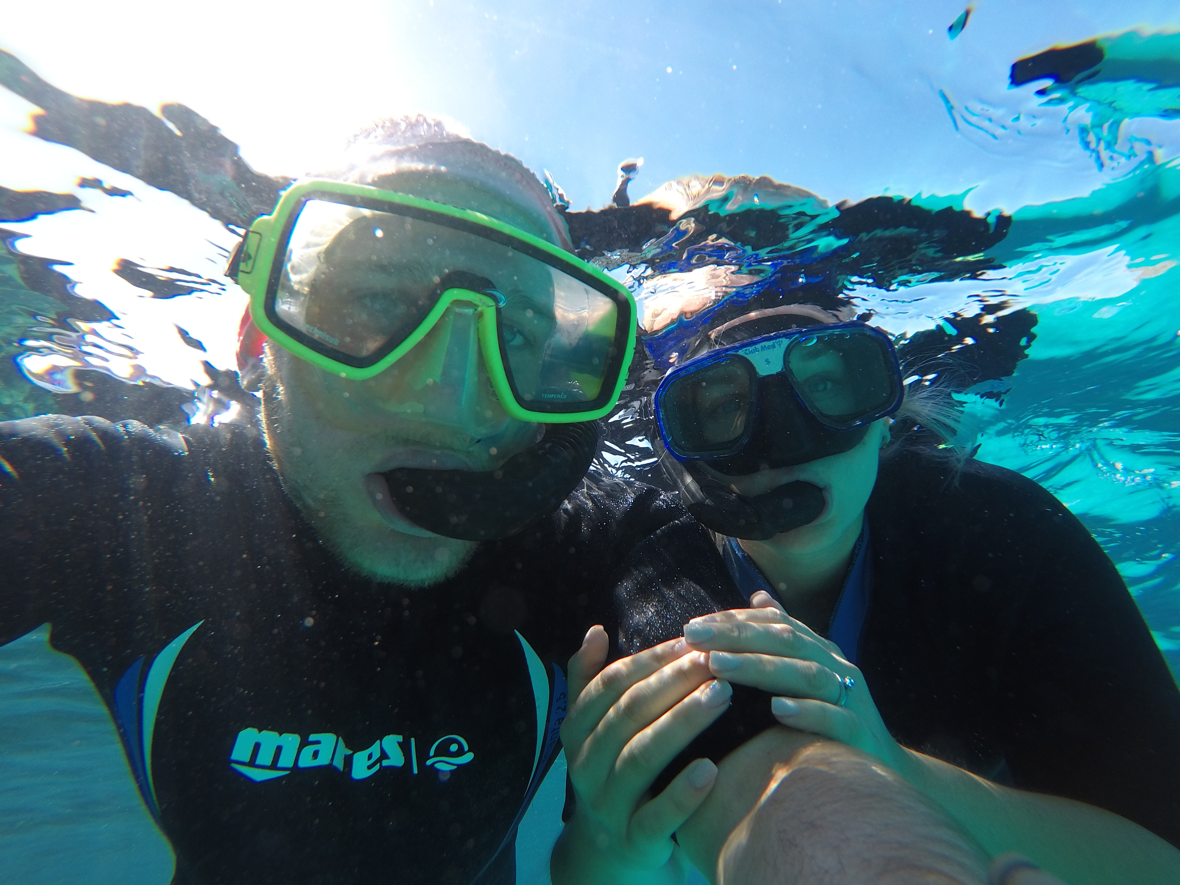 Honeymoon in Sardinia, Snorkeling Mediterranean Sea