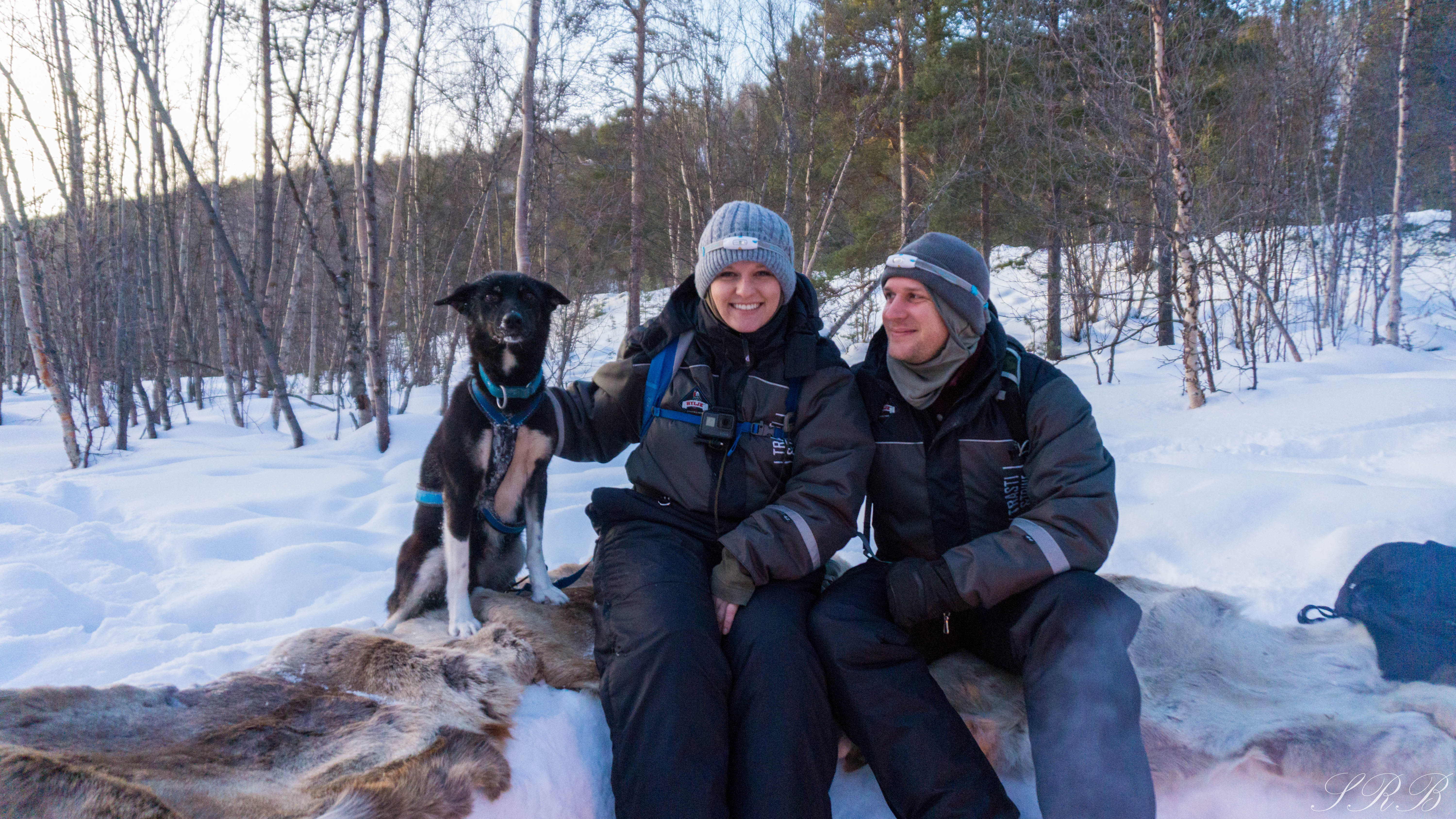 Trasti & Trine dog sledding journey Alta, Norway couples who dog sled