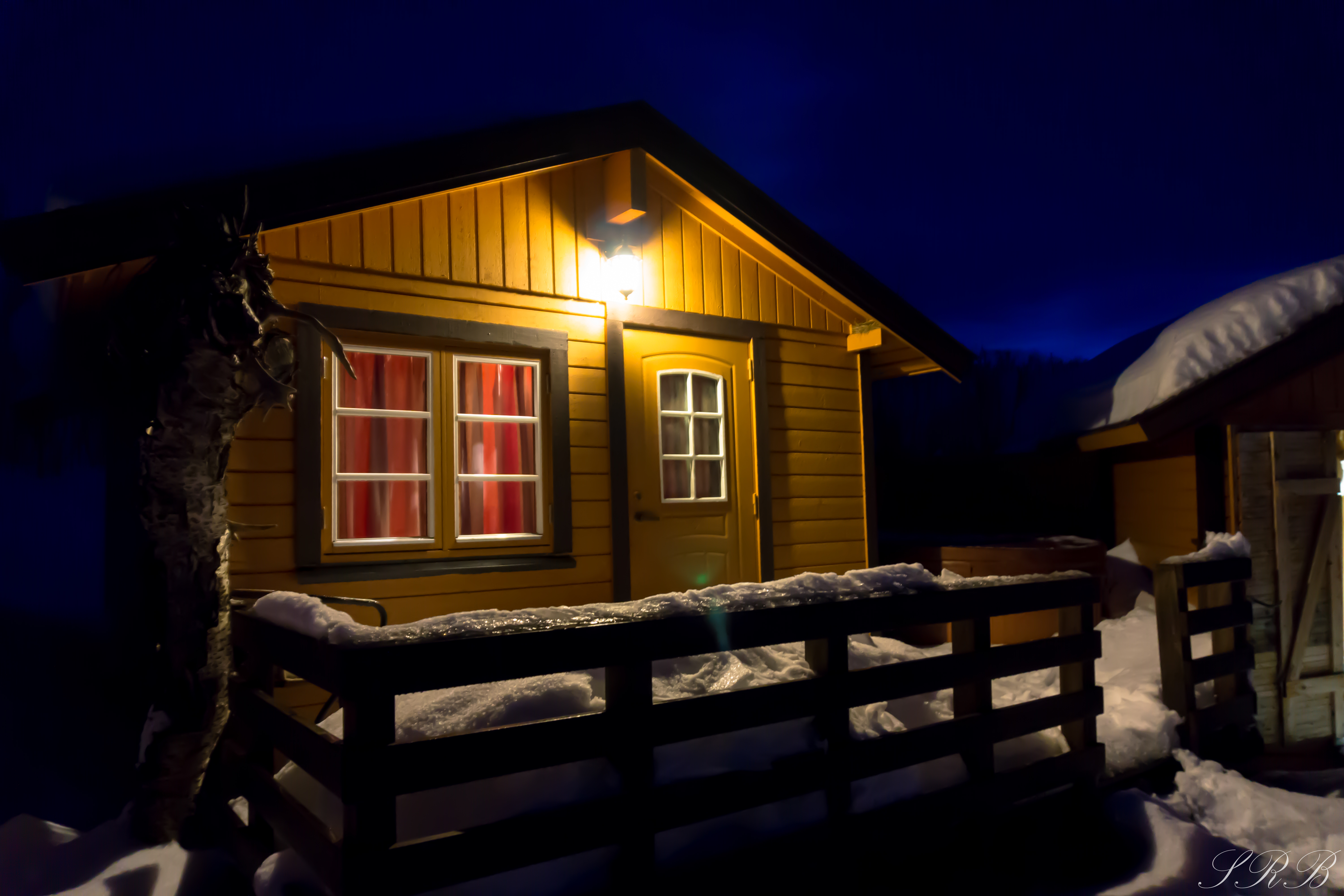 shower house of airbnb in norway