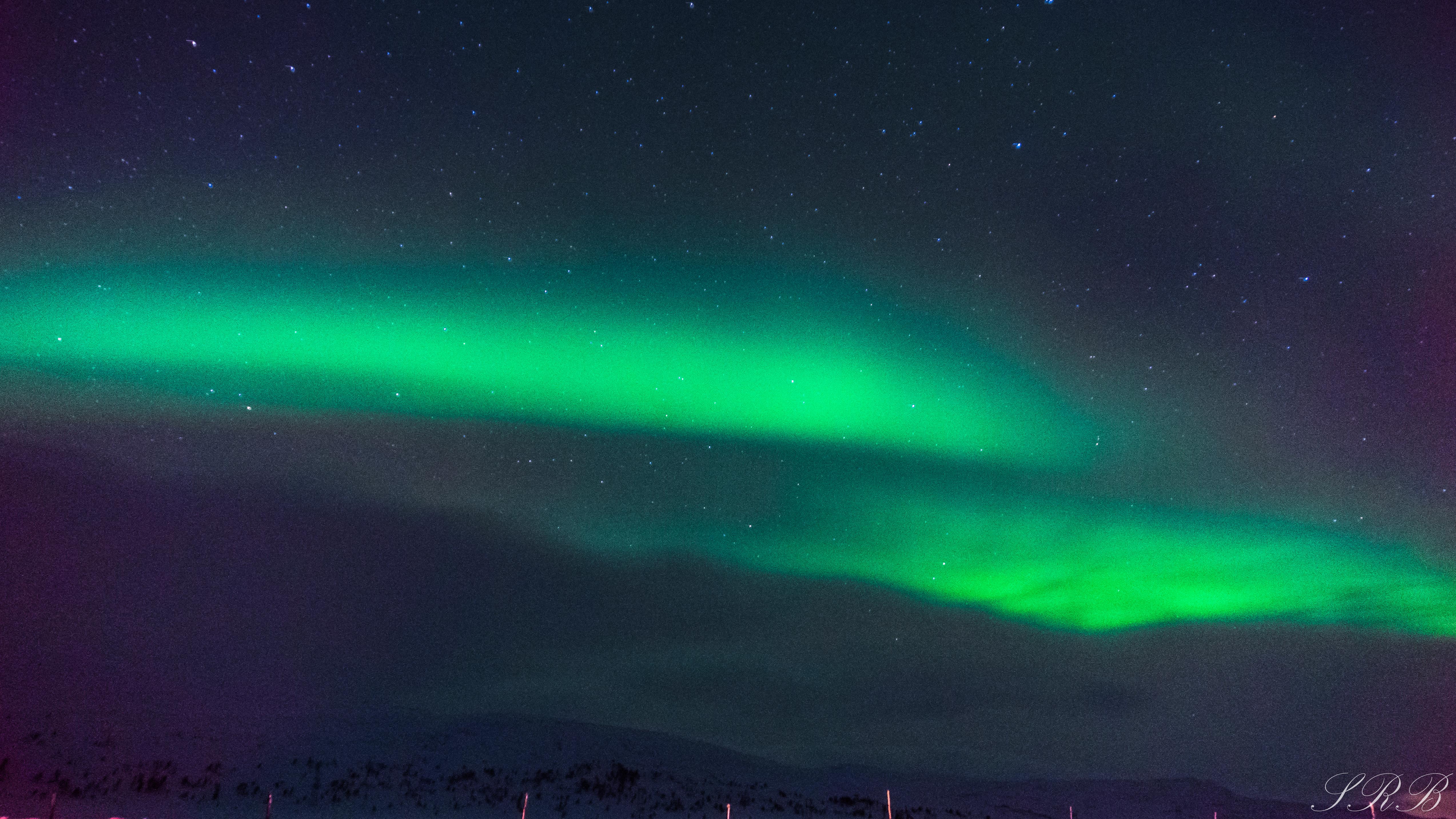 Northern lights located in Alta, Norway
