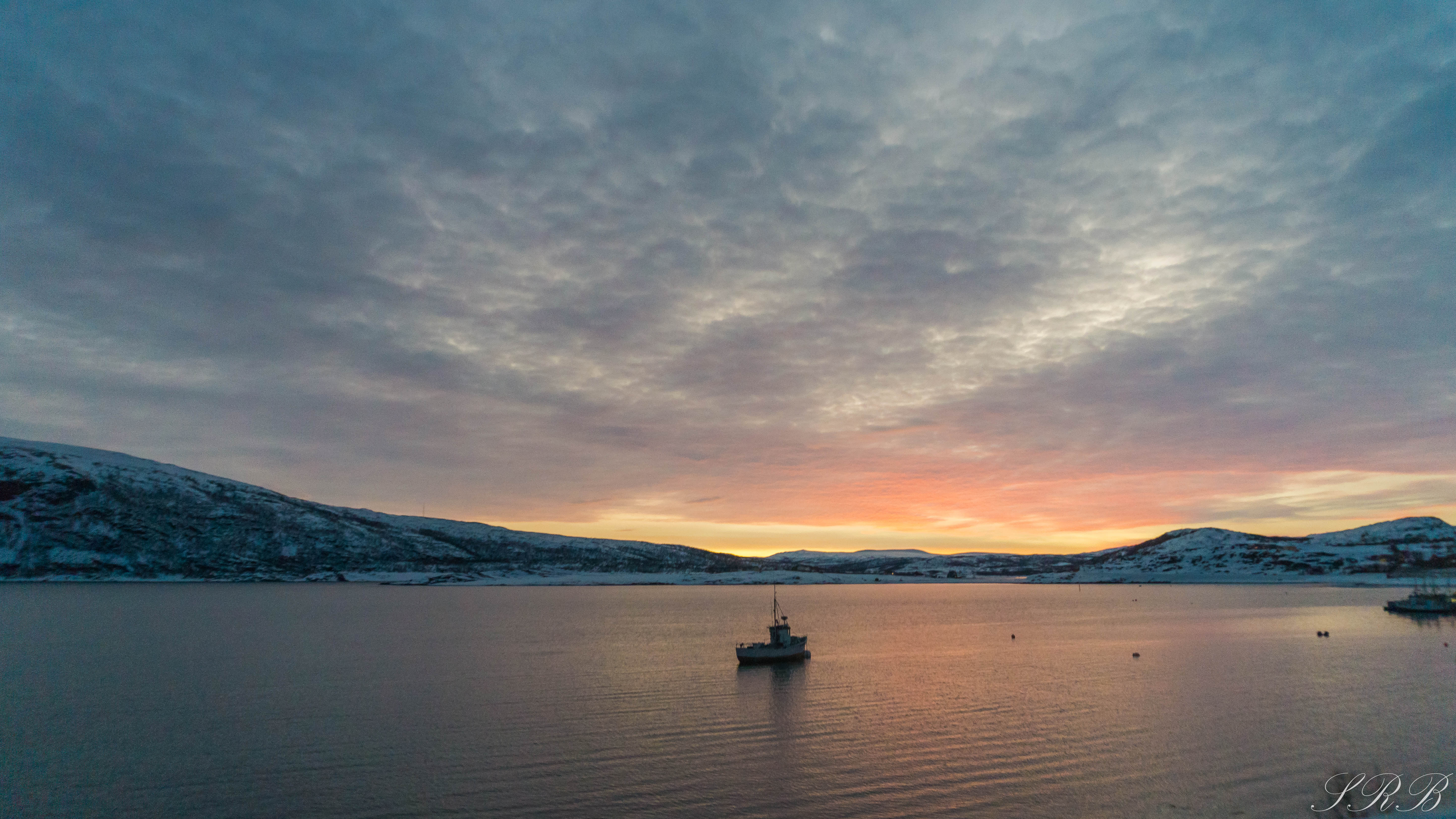 Barents Sea and ship in Norway