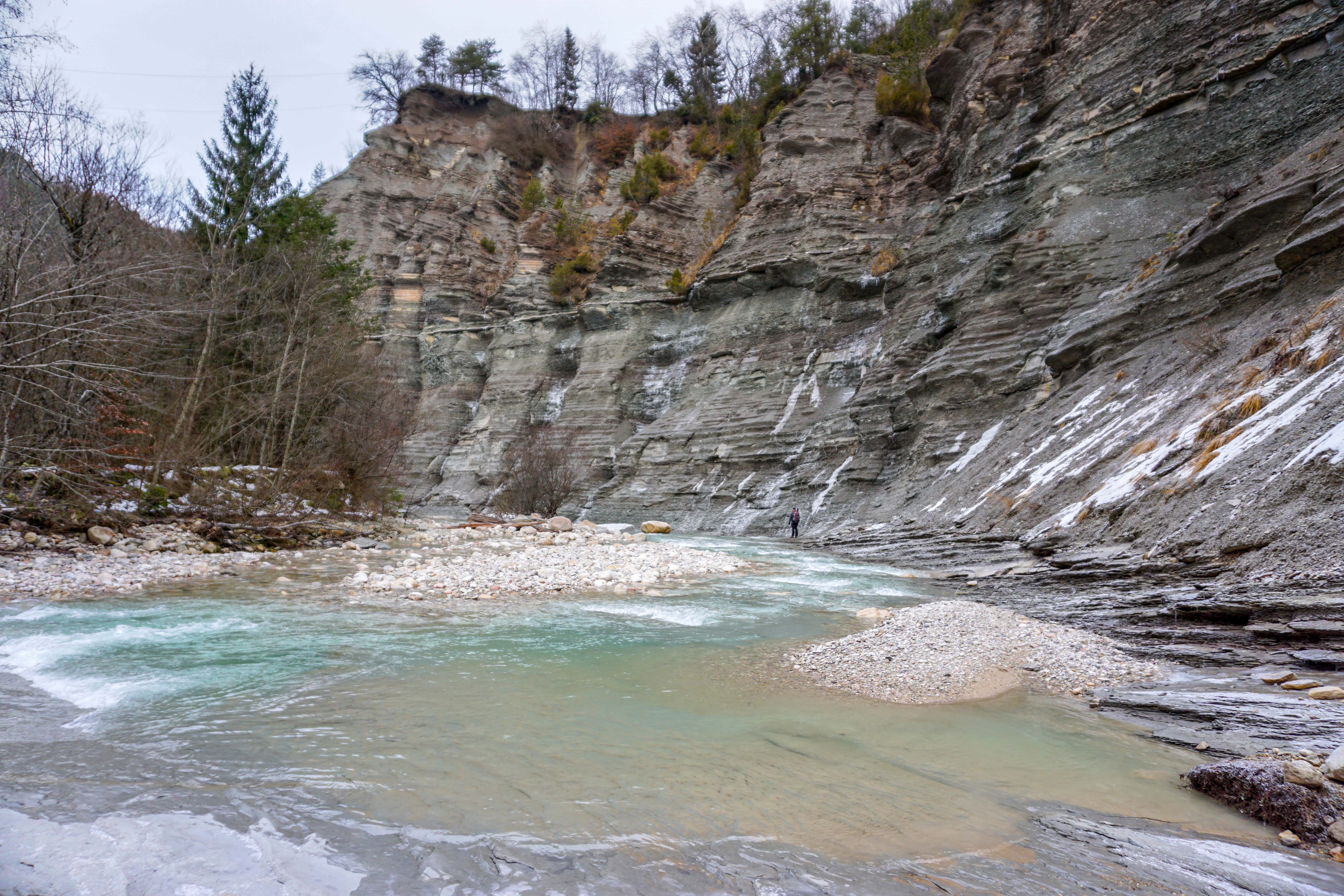 Brent de l'Art, Province of Belluno, Trichiana, Italy, Hiking, Ravines