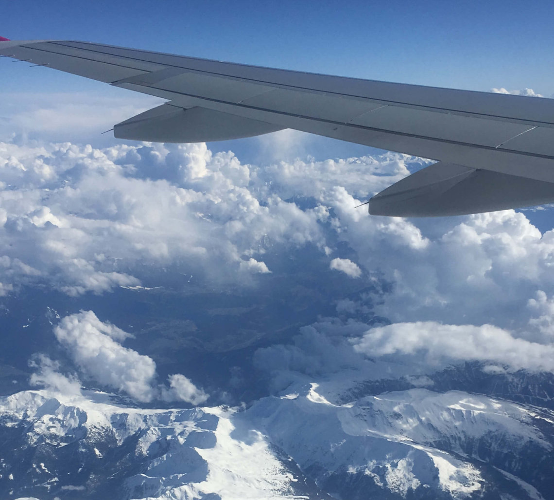 Italian alps from above