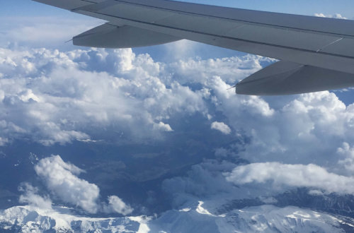Italian alps from above