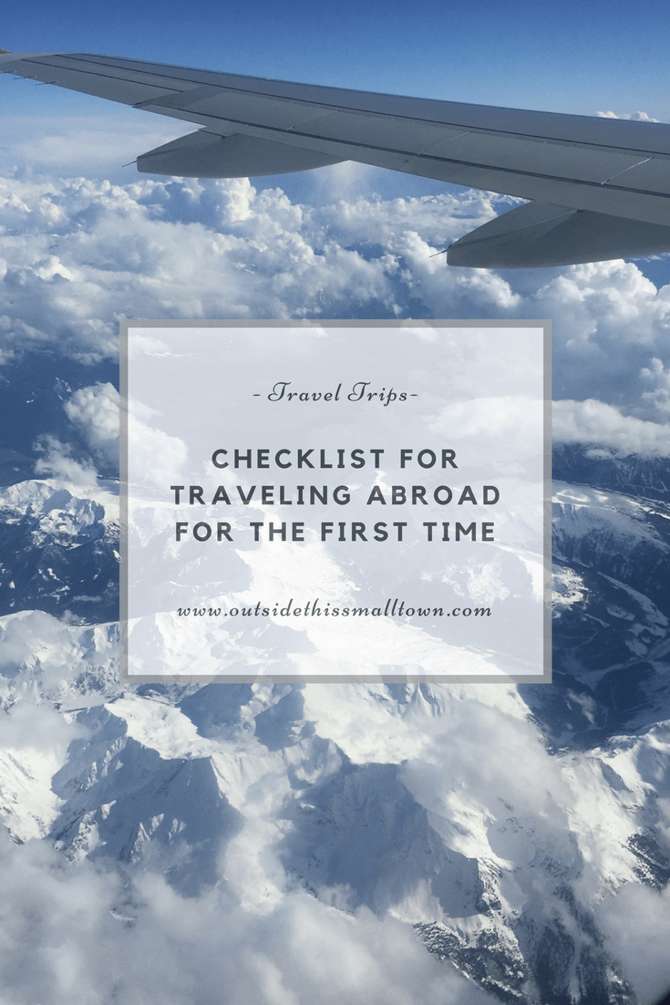 checklist for traveling abroad for the first time