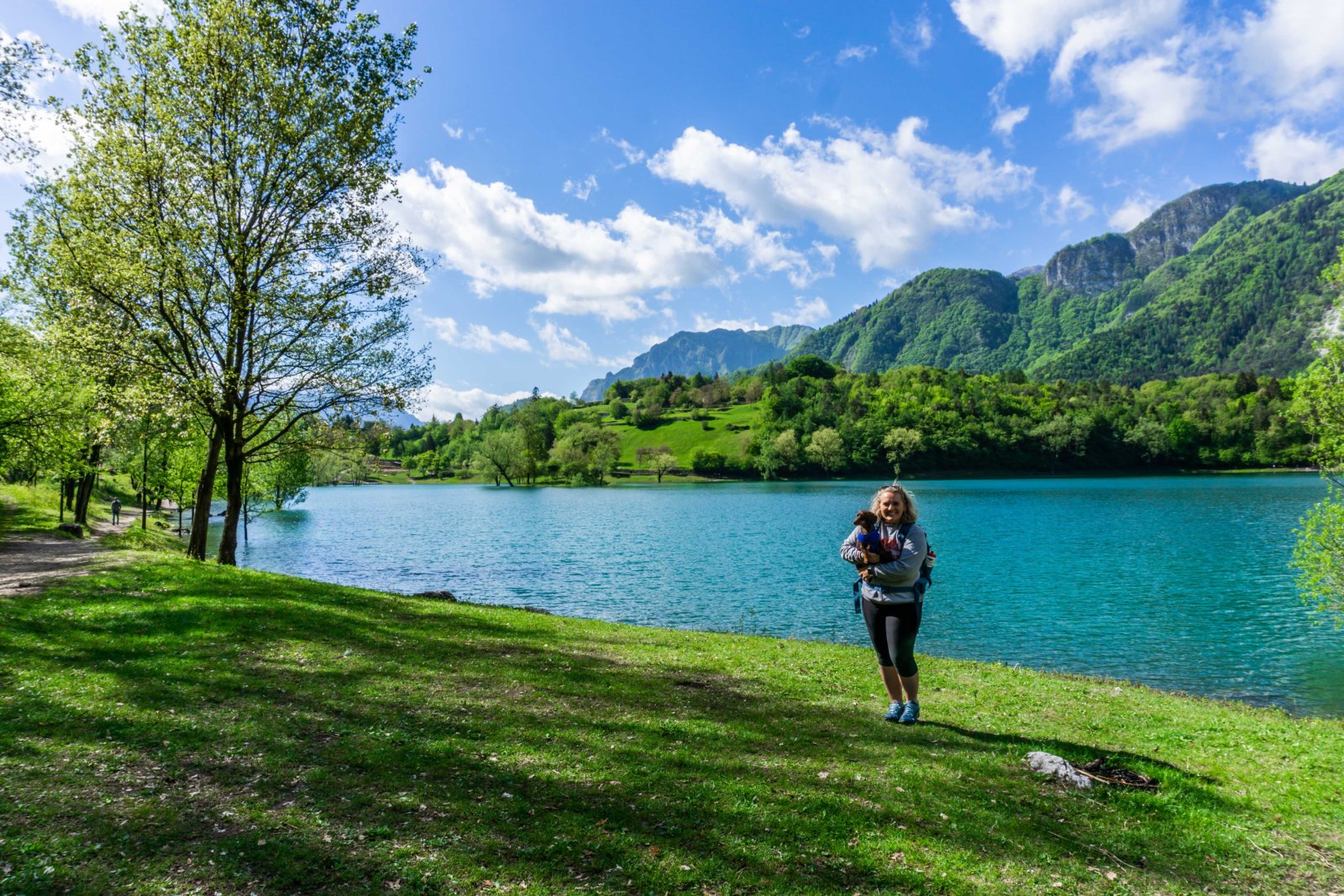 Hiking in Trentino, Italy, Lago di Tenno, Lake Tenno