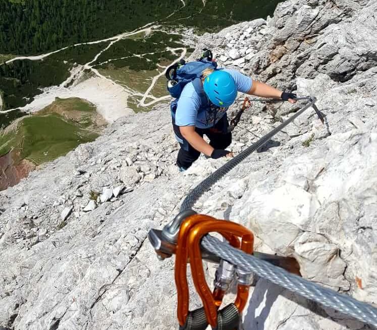 Punta Anna Via Ferrata, Cortina d'Ampezzo, Dolomites Italy