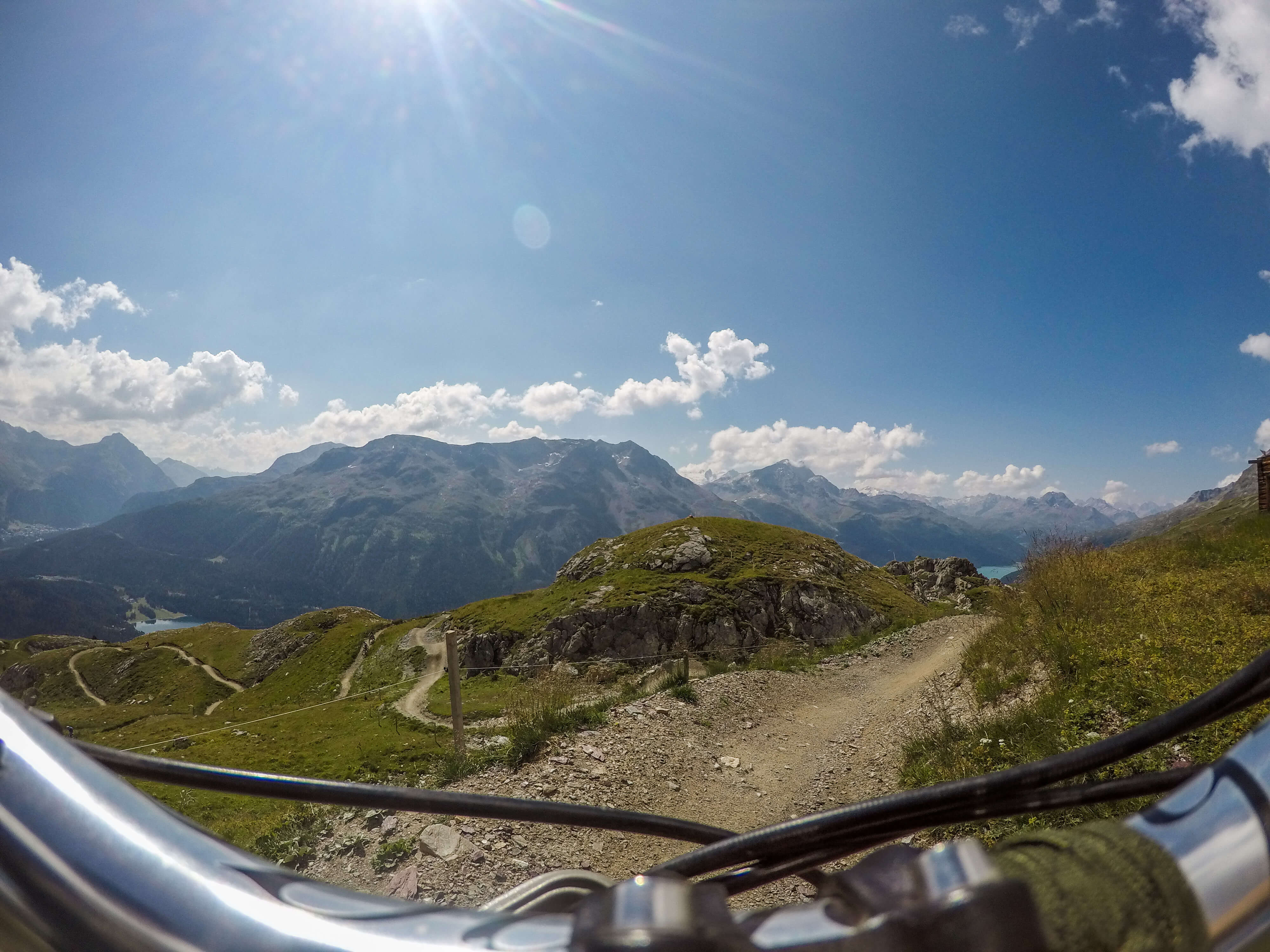 Mountain Biking flow trails Switzerland, Summer time outdoor activities in St. Moritz