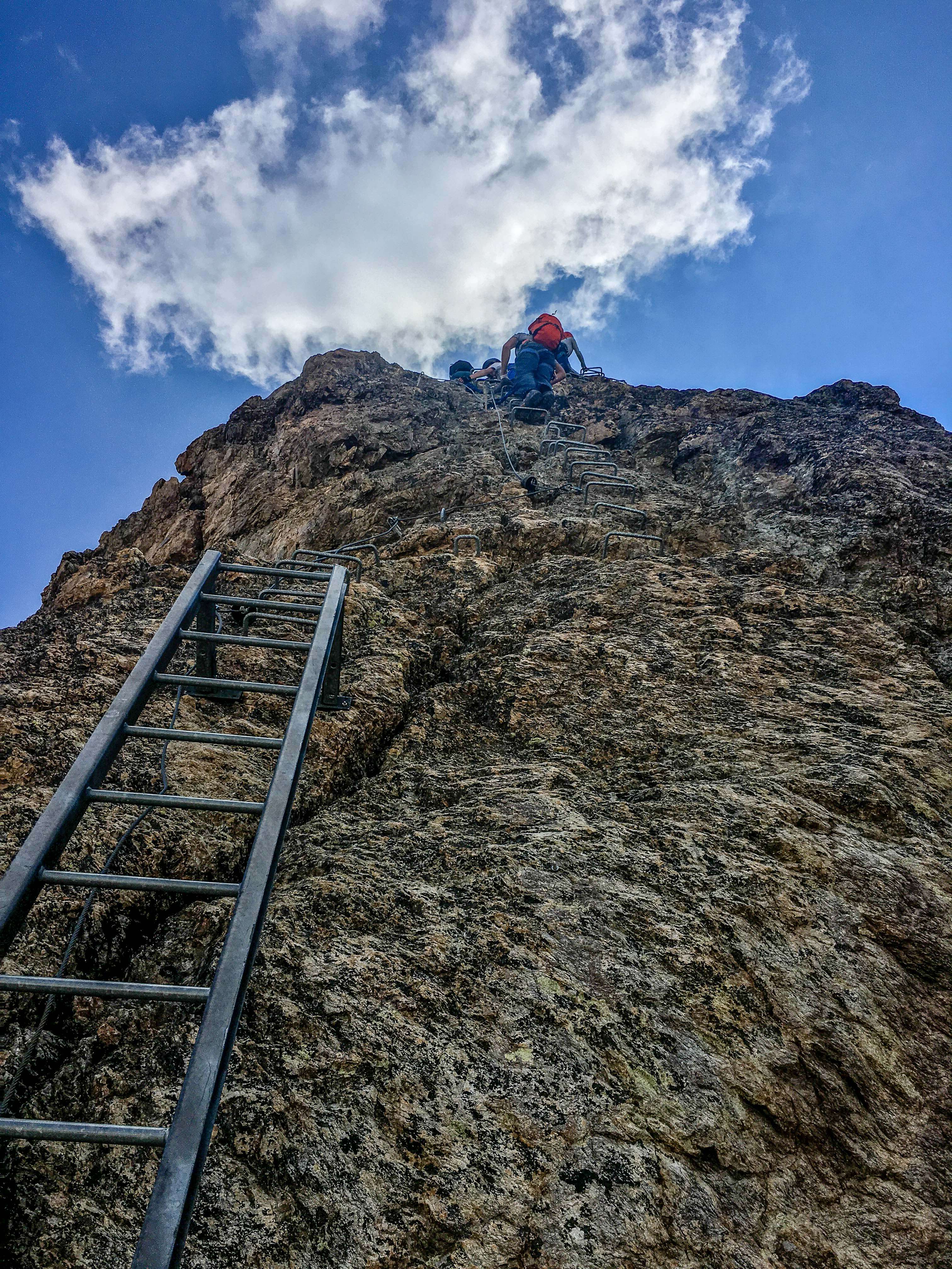 Klettersteig Piz Trovat, Summer time in St. Moritz Switzerland