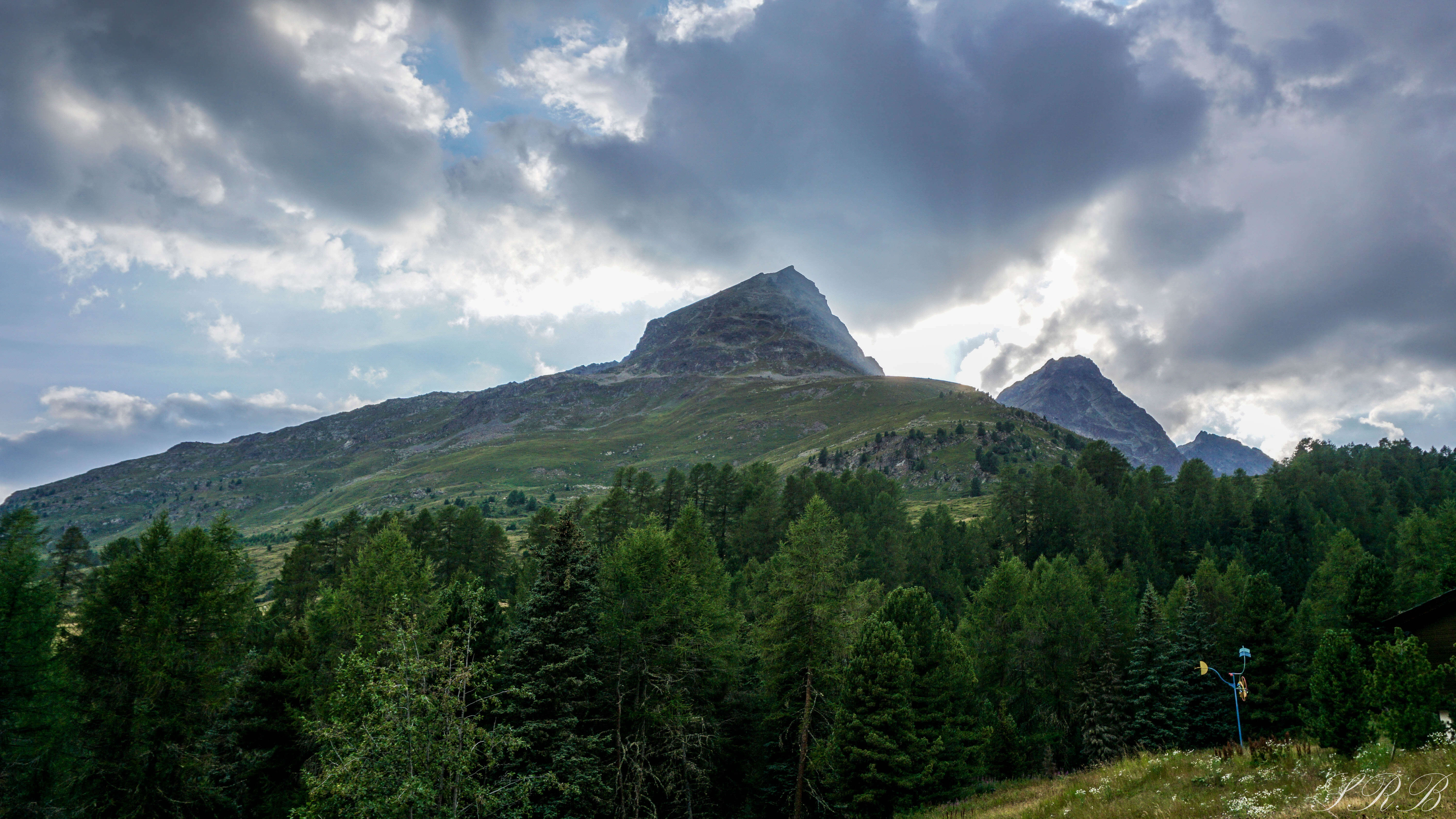 Hiking in Engadin St. Moritz Mountains of Switzerland