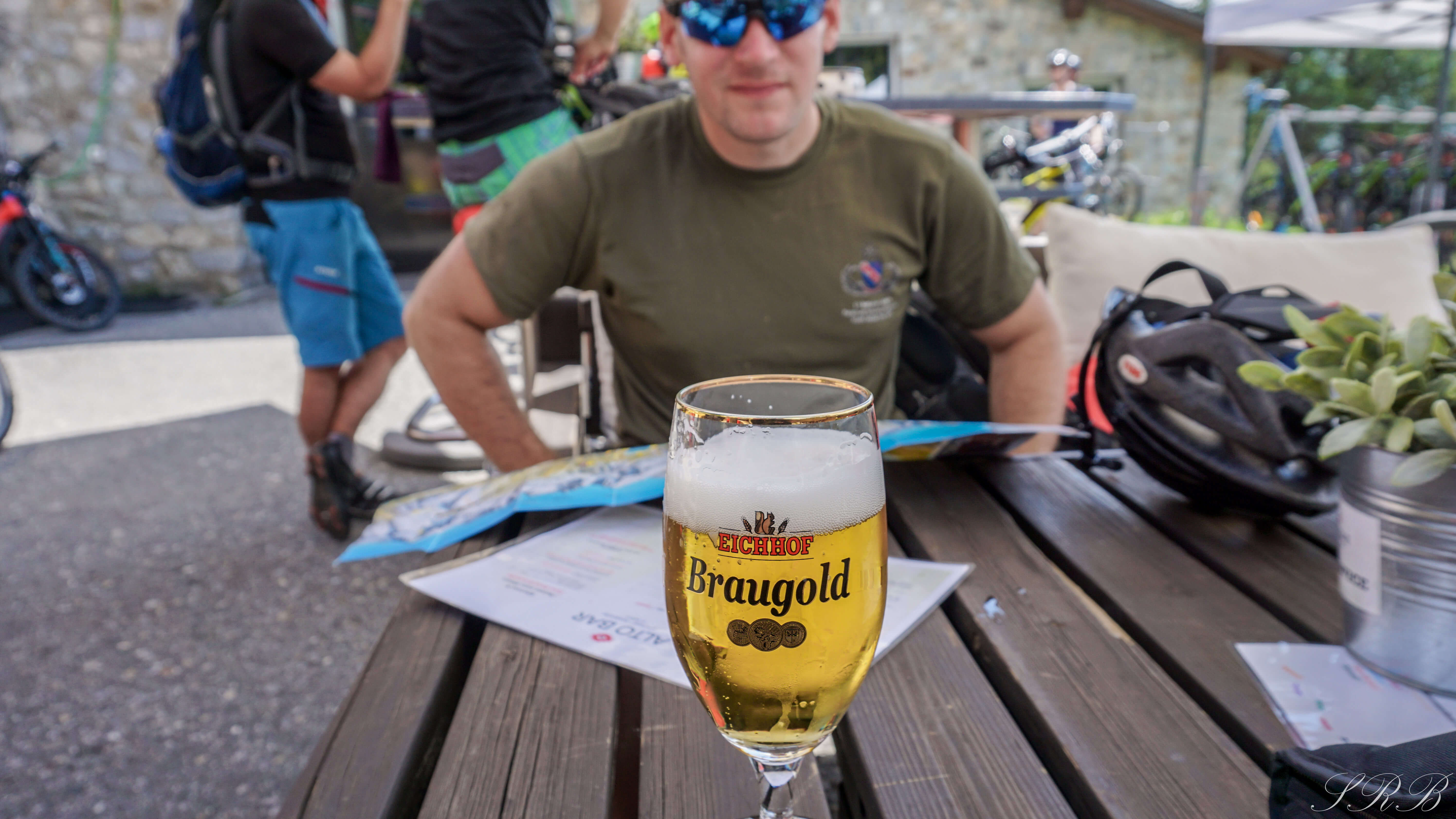 Mountain biking views, summer time in St. Moritz, Switzerland