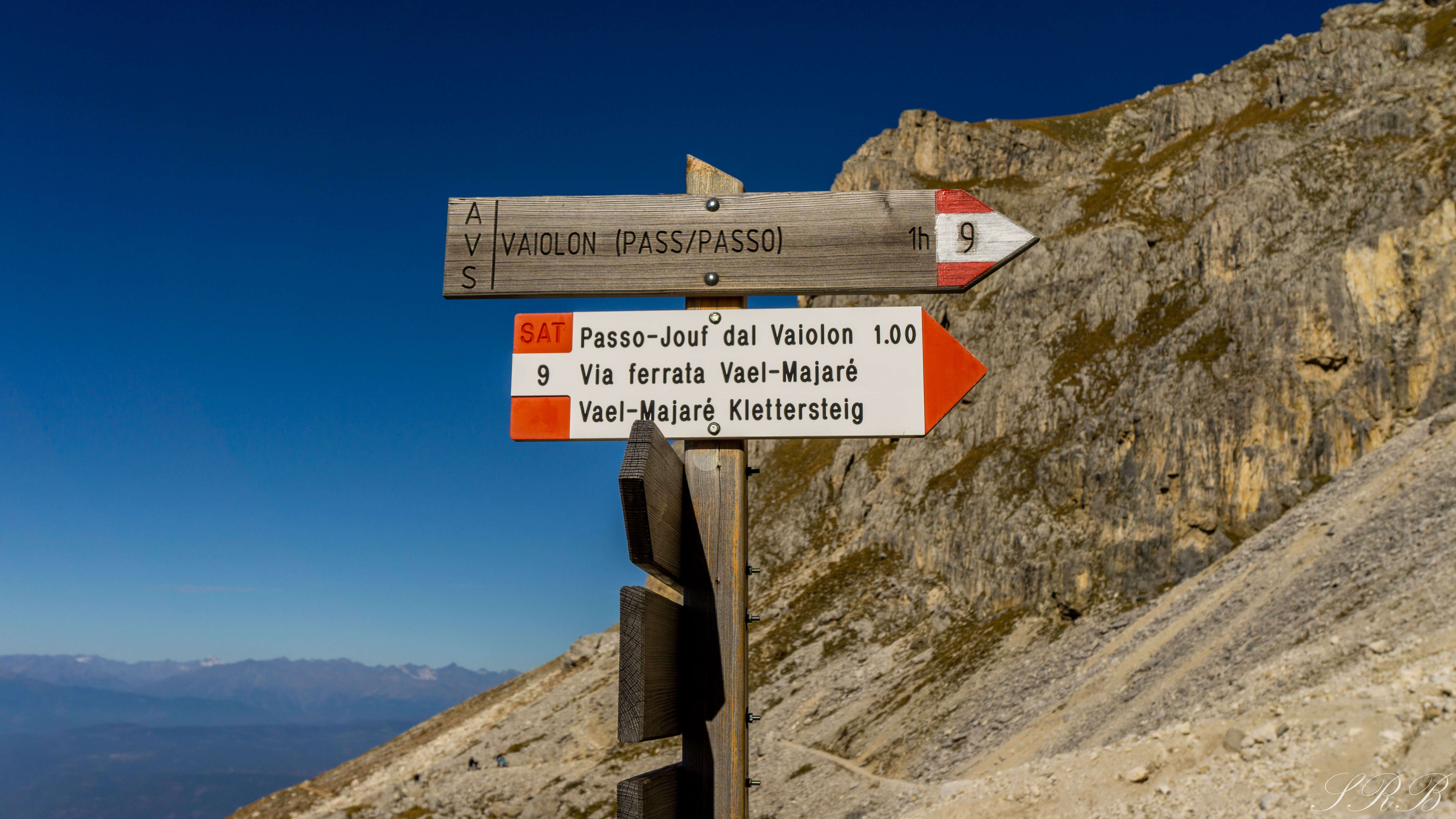 Hiking and Climbing in Val di Fassa, Via Ferrata Roda di Vael