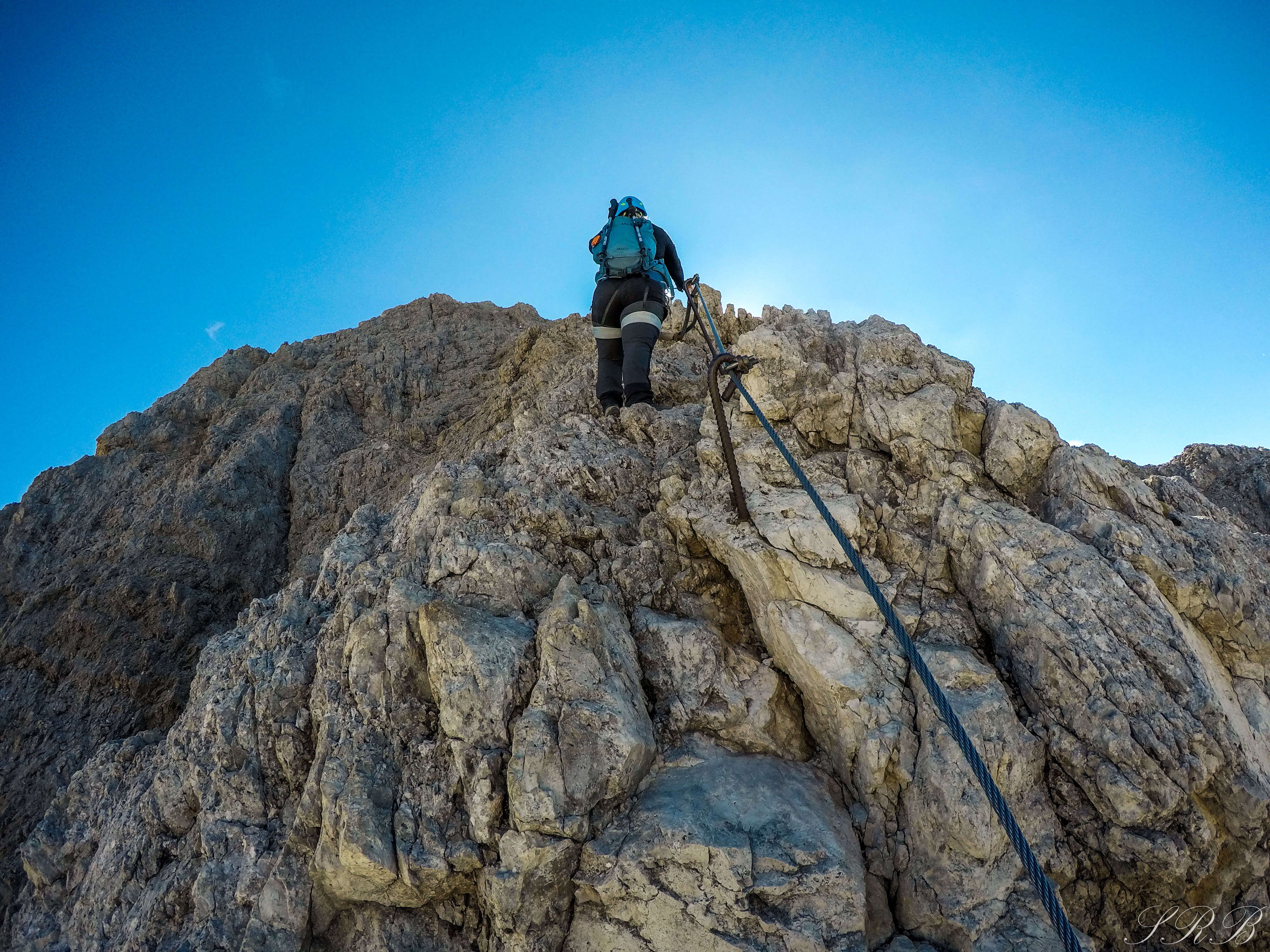 Hiking and Climbing in Val di Fassa, Via Ferrata Roda di Vael