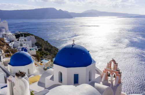 Holidays in Oia Santorini, Infamous Blue Domes