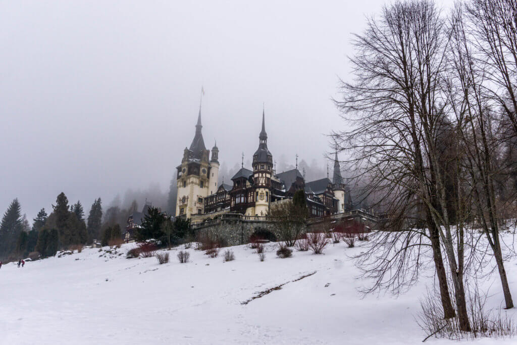winter in Romania, Peles Castle