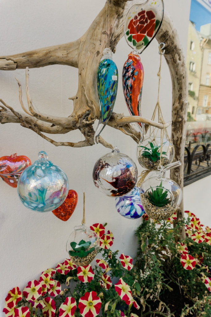 Rattenburg pedestrian zone is lined with glass shops
