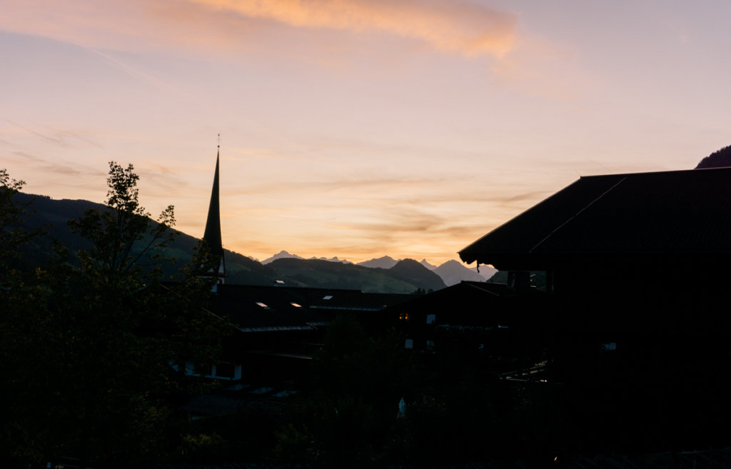 Sunset in Alpbach, Austria