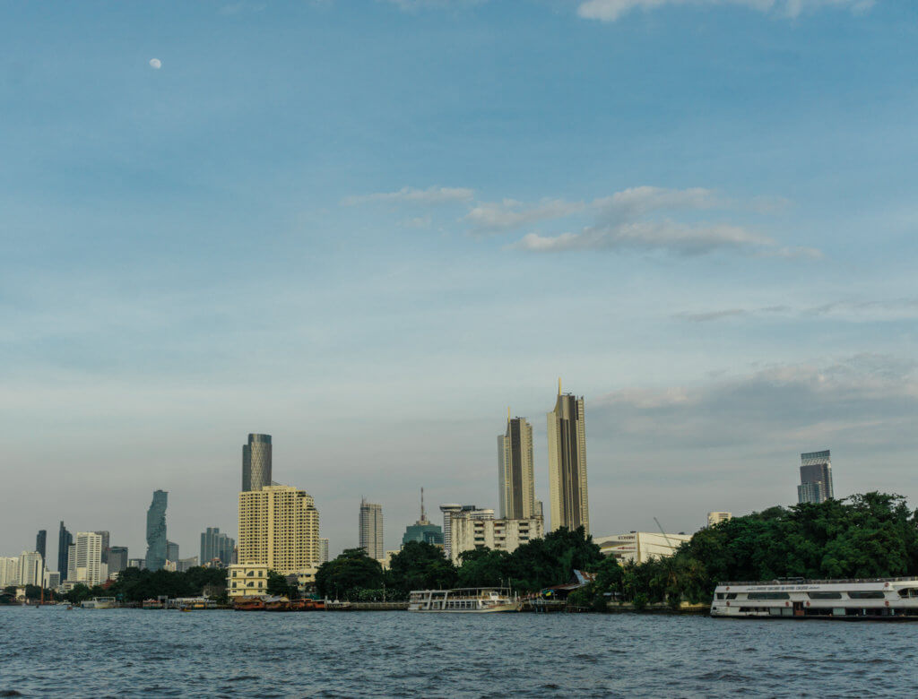 skyscrapers and a Bangkok landscape, travel guide to Thailand