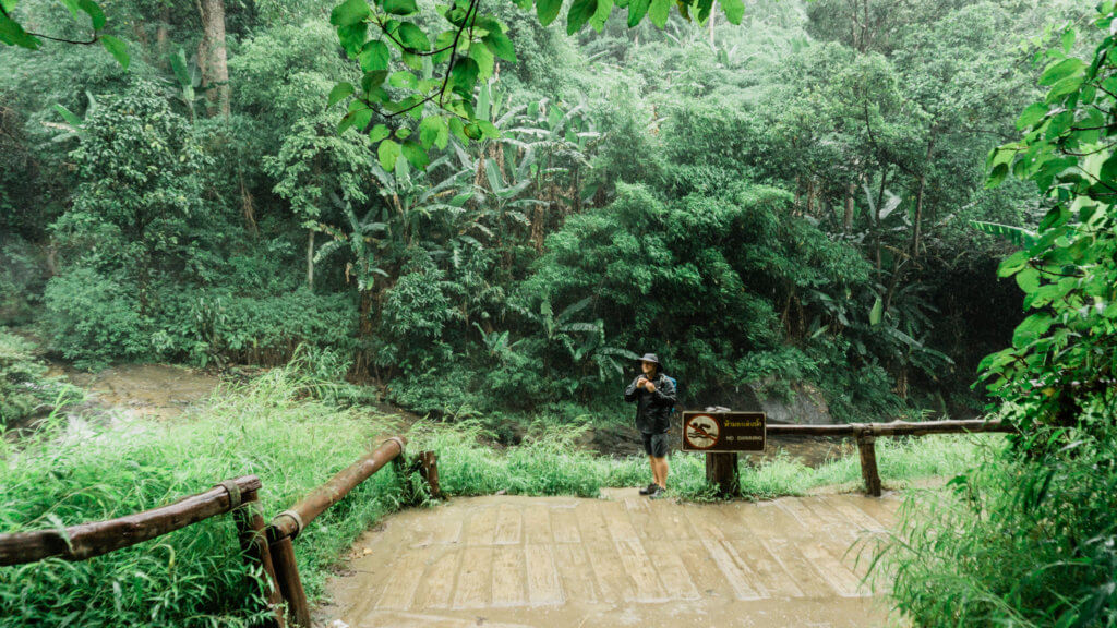 Wachirathan Waterfall in Chiang Mai Thailand