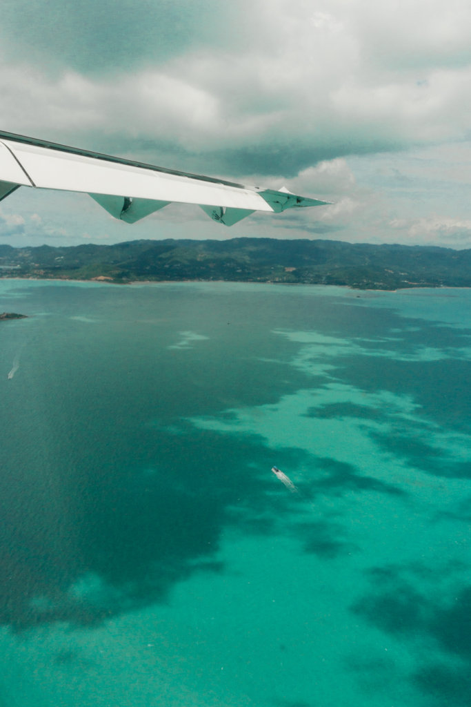 Koh Samui island in Thailand as seen from Bangkok Airways
