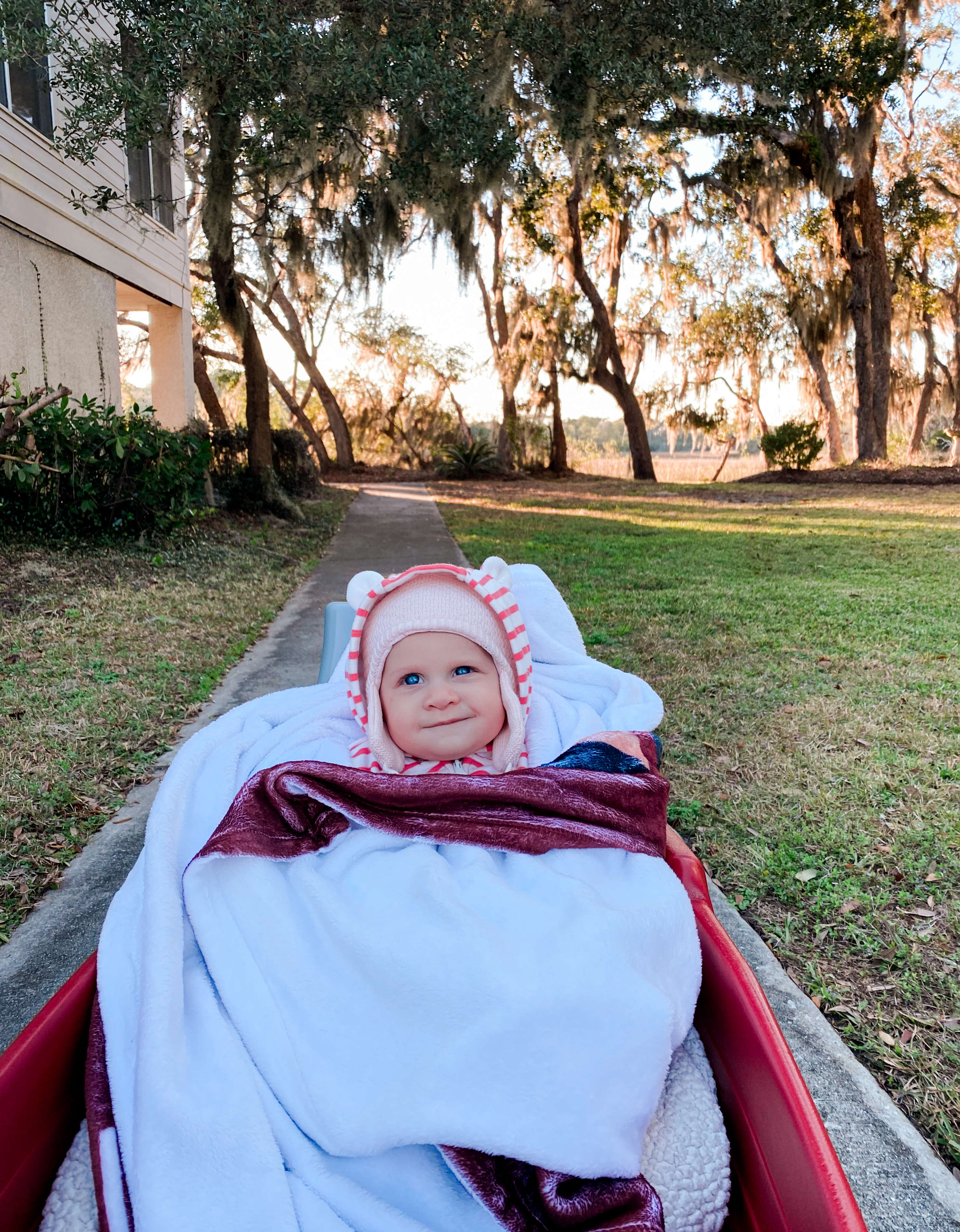 infant traveling in beaufort south carolina, moving back to america