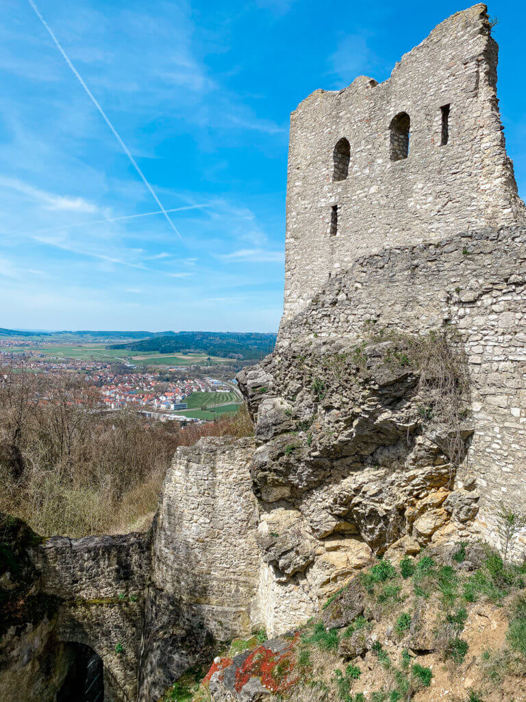 cliff of burgruine wolfstein