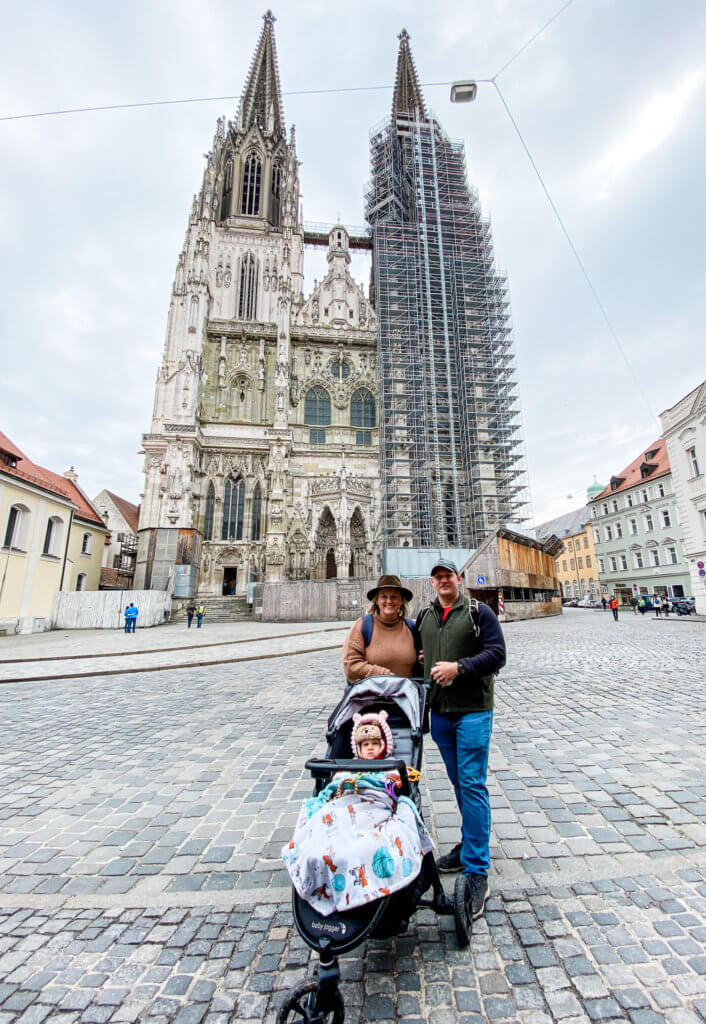 family travel, st. peter's cathedral regensburg