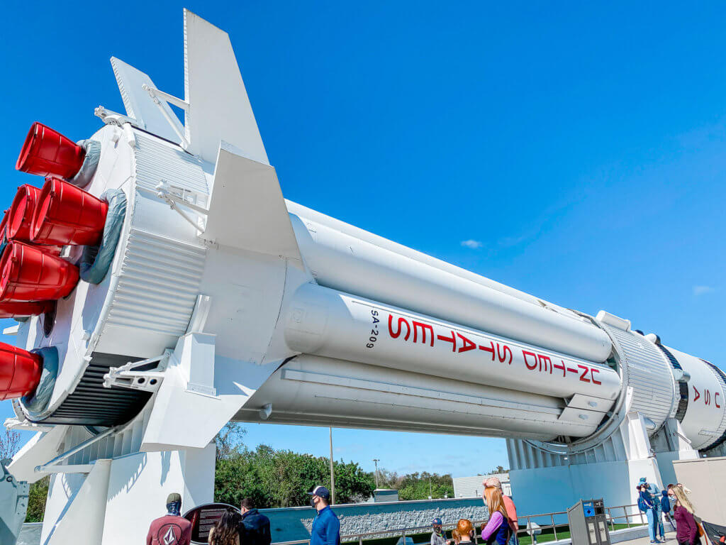 rocket garden at kennedy space center