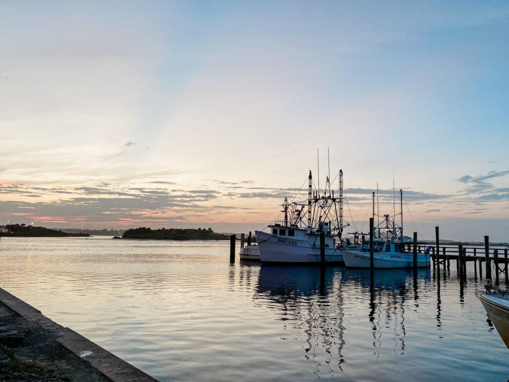 sunset over the intercoastal waterway florida