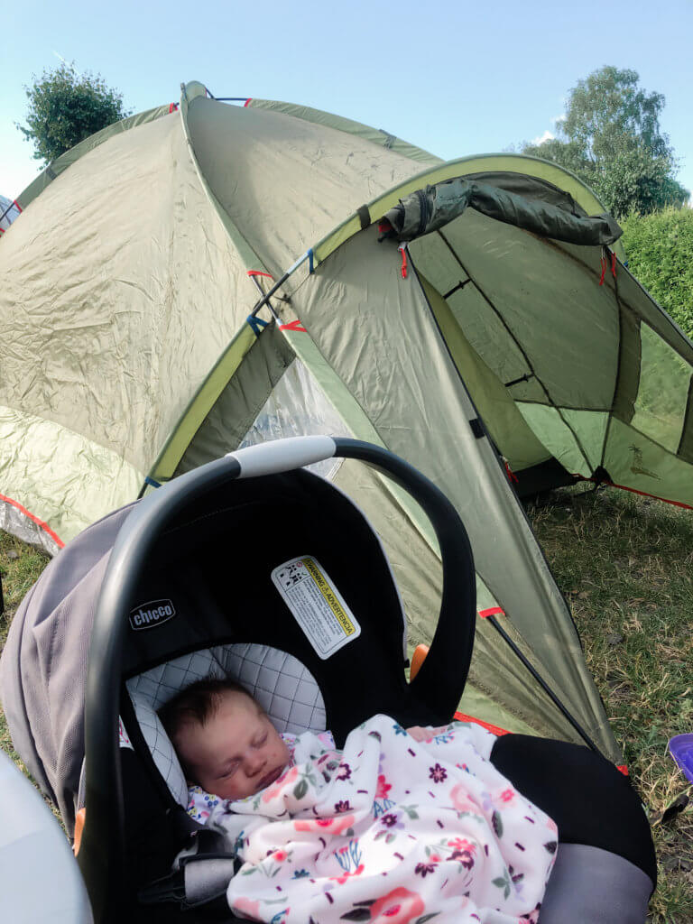camping with a baby