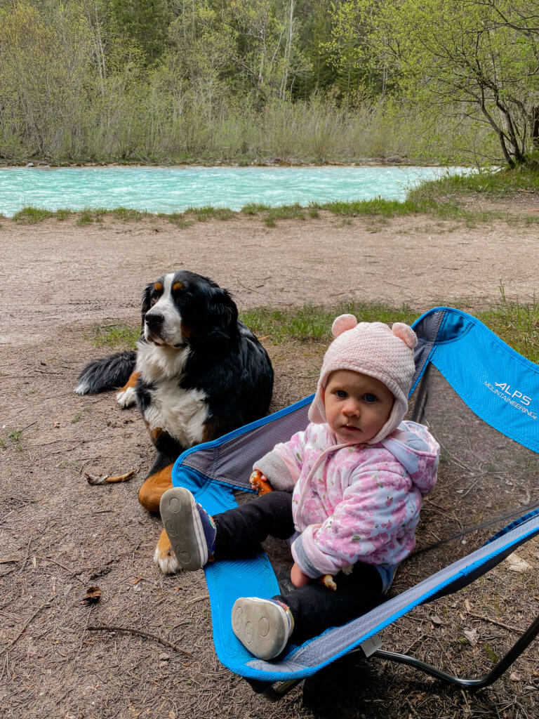 camping with a toddler and dog in mittenwald germany