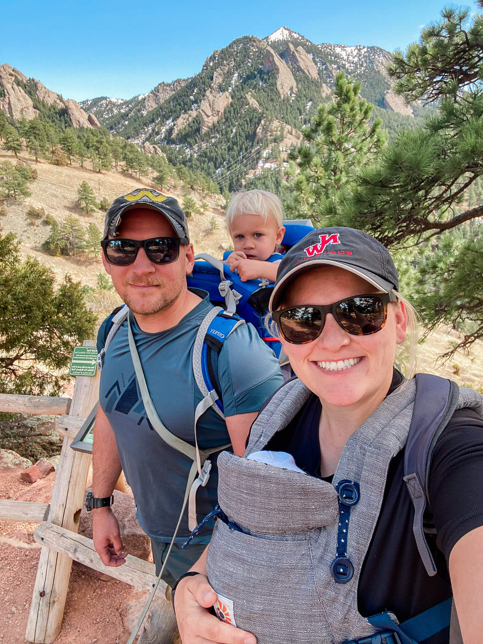 boulder hiking family