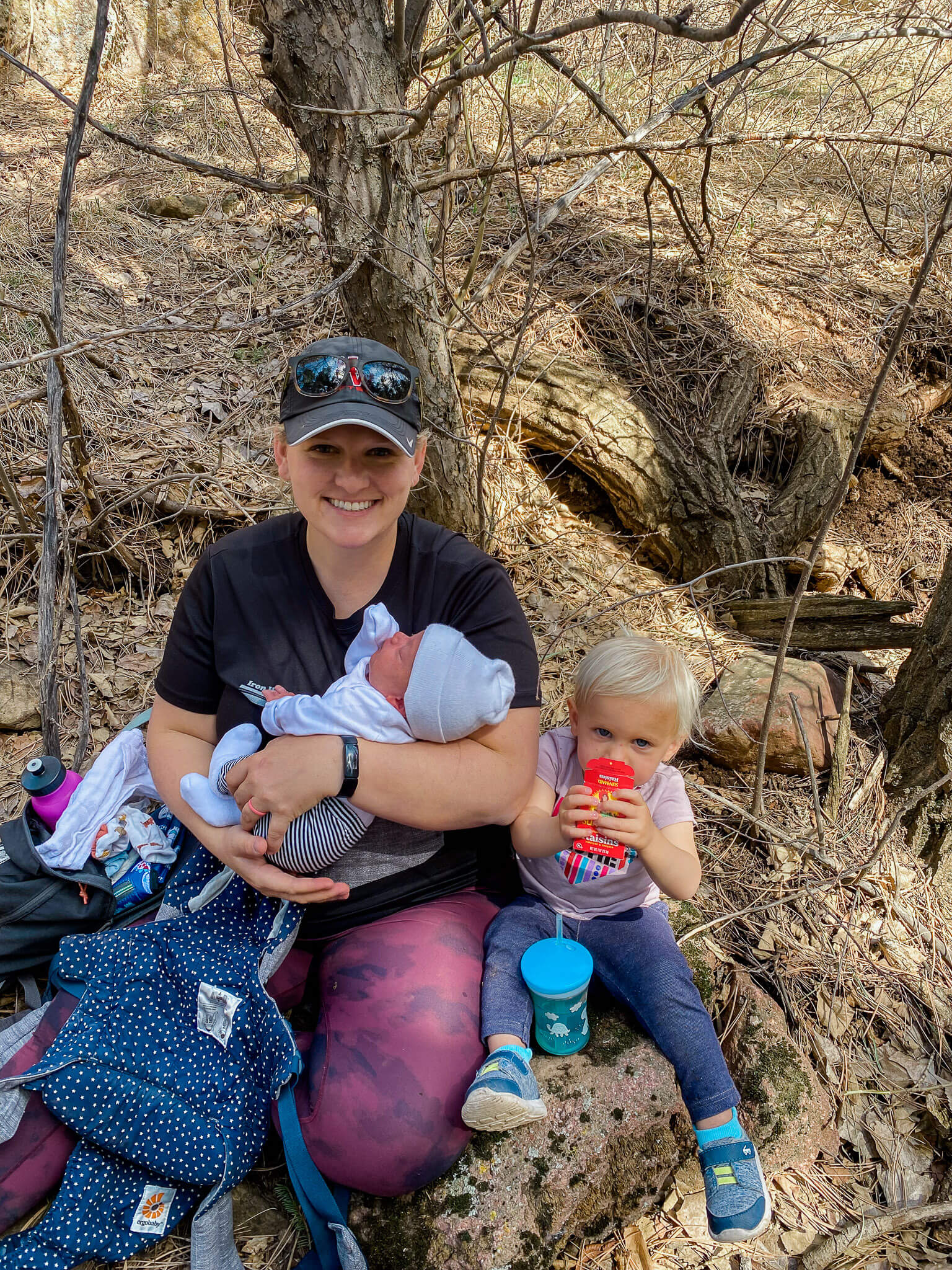 family hike in boulder, colorado