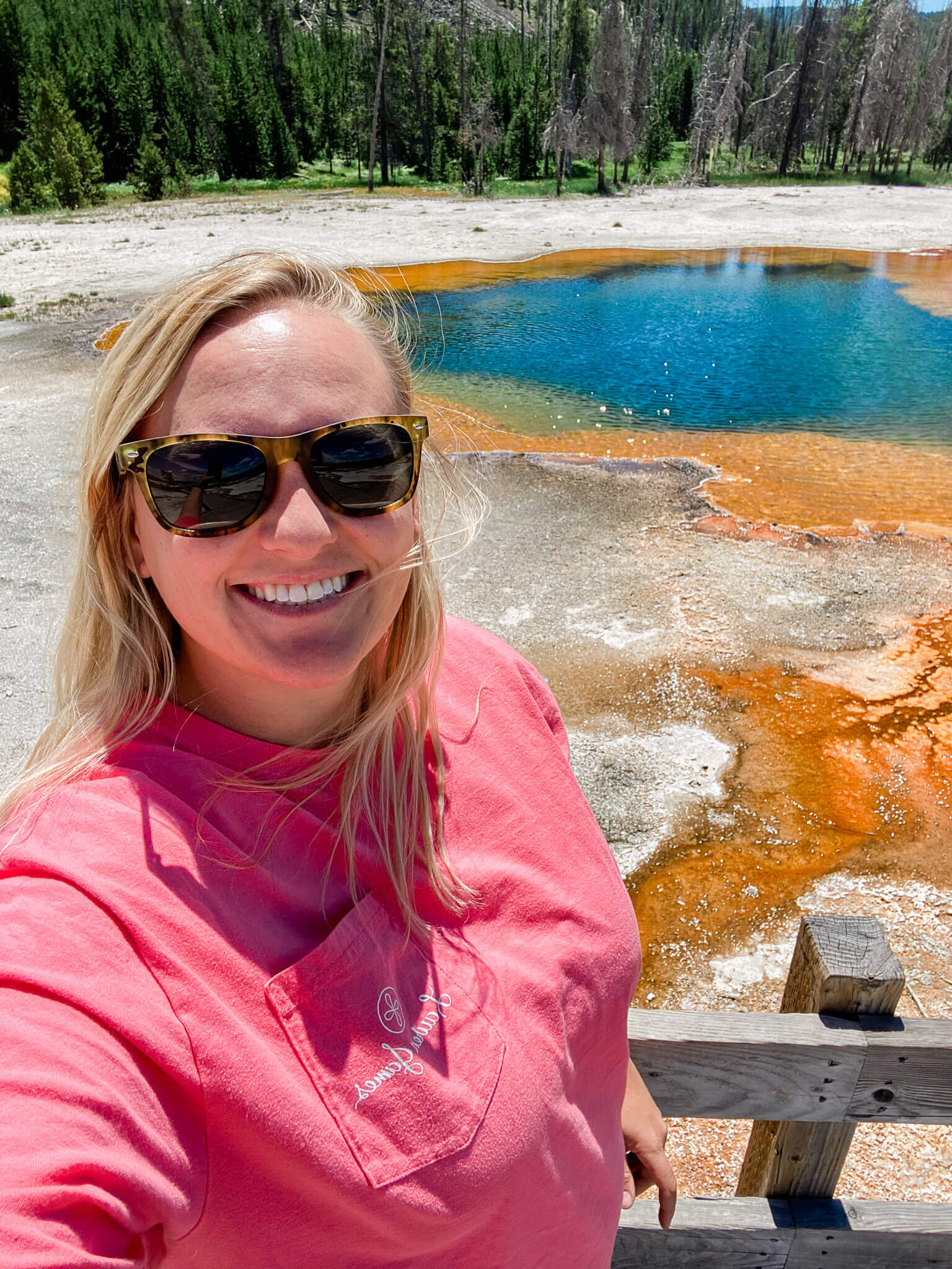 black sand basin in yellowstone national park