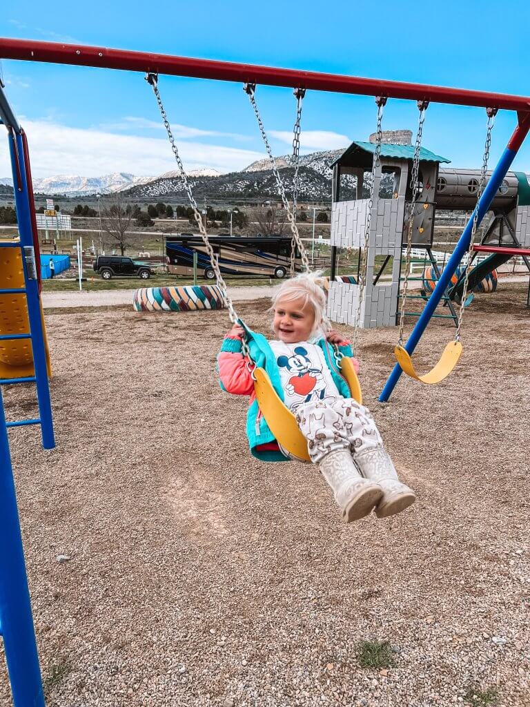 ancient mesa verde campground with family