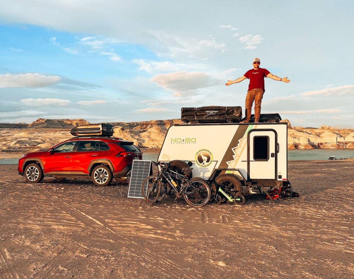 primitive camping lake powell arizona utah