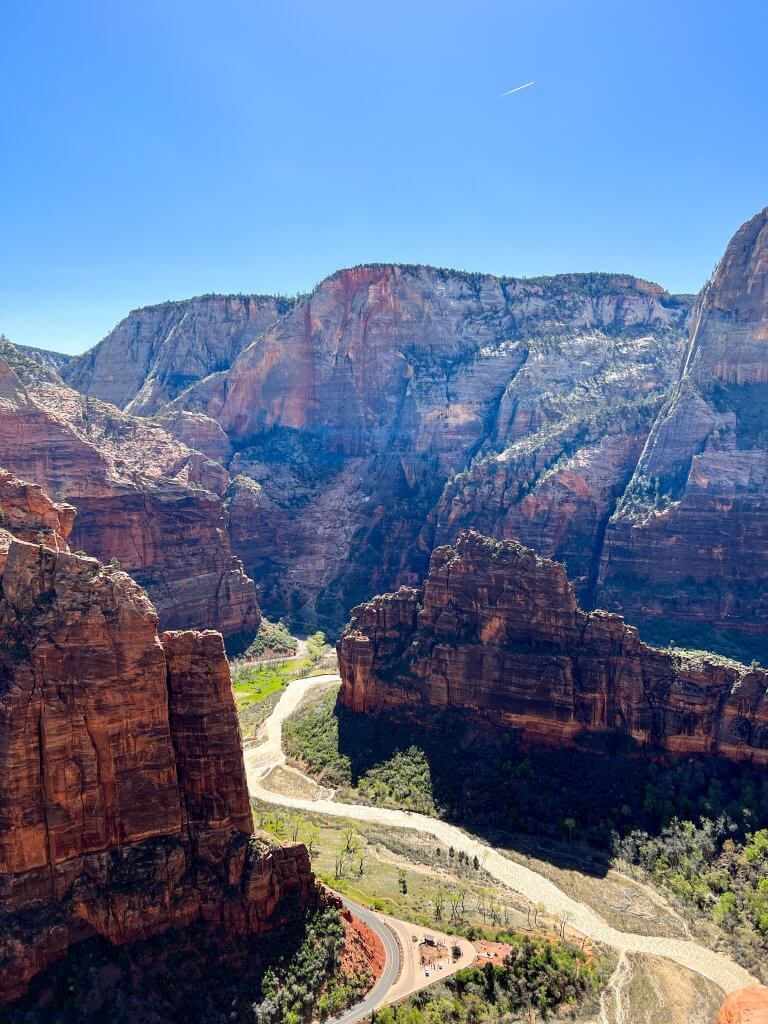 view from scouts lookout zion national park utah