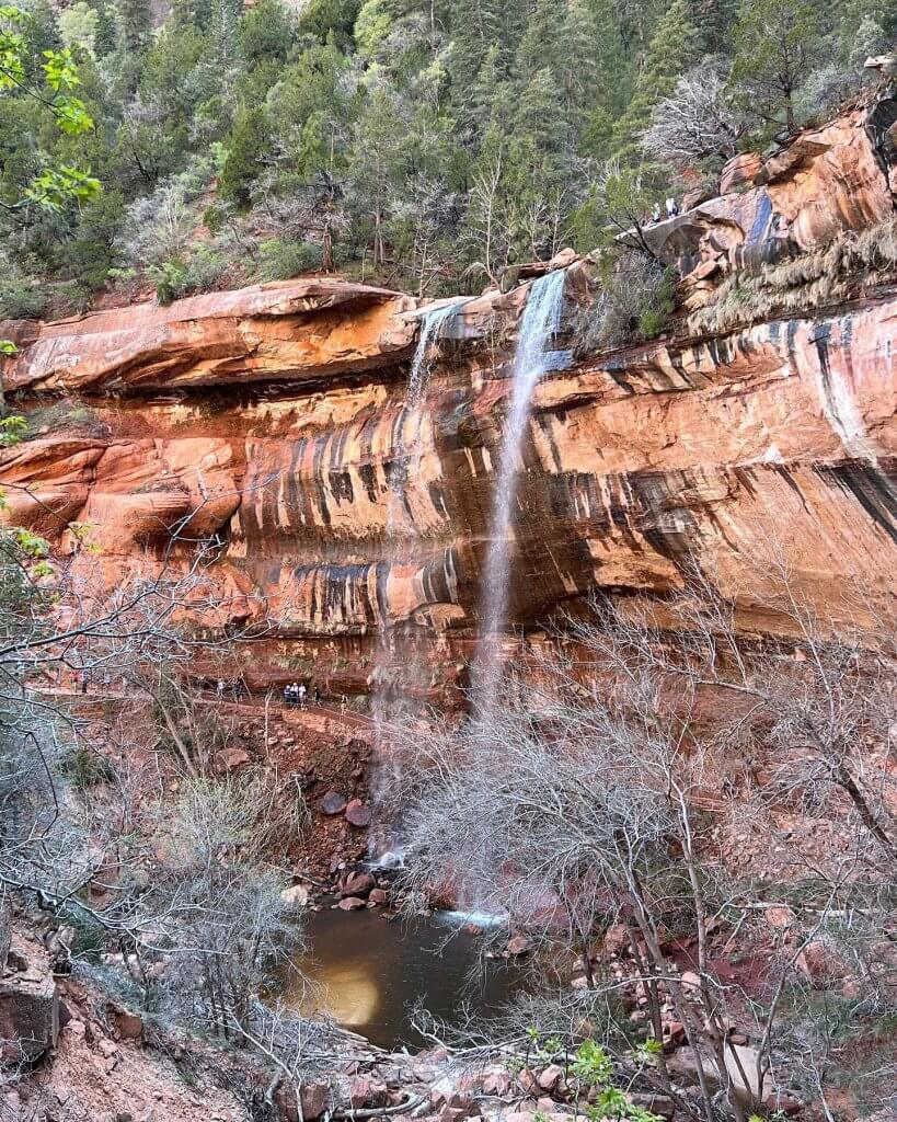 family hiking emerald pools zion national park utah
